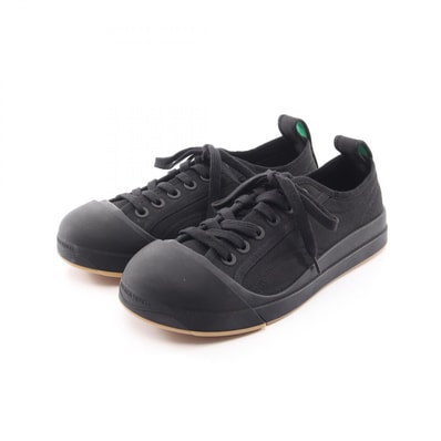 ボッテガヴェネタ BOTTEGA VENETA バルカン スニーカー 靴 キャンバス メンズ ブラック系 【中古】