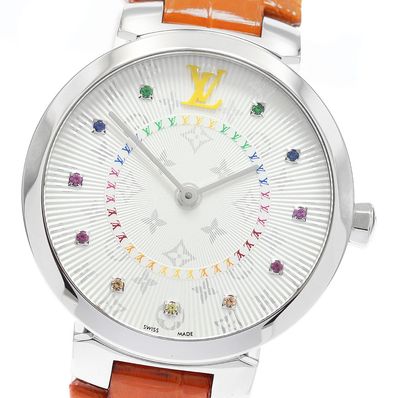 ☆美品 ルイ・ヴィトン タンブール スリムMM レインボー レディース 【中古】