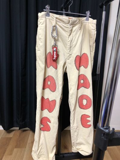 HUMAN MADE x KAWS CORDUROY PRINT PANTS "Beige"