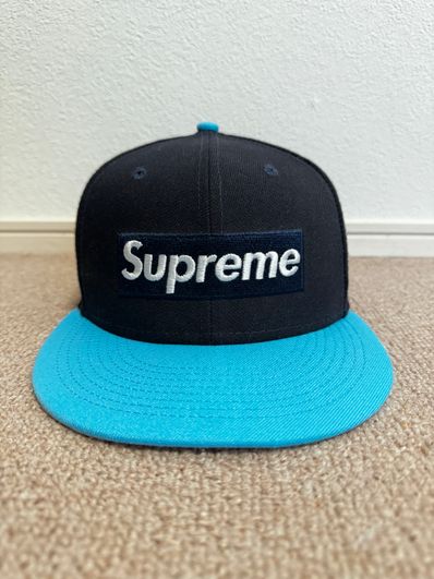 Supreme 2-Tone Box Logo New Era "Blue"