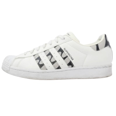 adidas アディダス スニーカー HP9779 × marimekko マリメッコ SUPERSTAR スーパースター スニーカー ホワイト系 ブラック系 グレー系 28cm【中古】