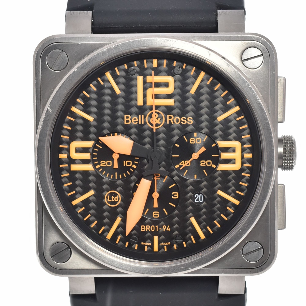 ベル&ロス Bell&Ross BR01-94-TO BR01-94 500本限定 ブラック 自動巻き メンズ 美品 保証書付き 腕時計 K#150712