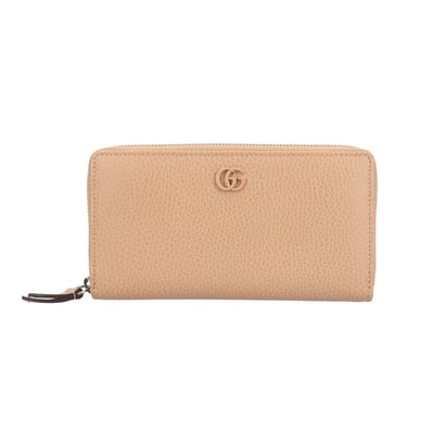 グッチ ジップアラウンドウォレット ダブルG 長財布 レザー 456117 レディース GUCCI 中古