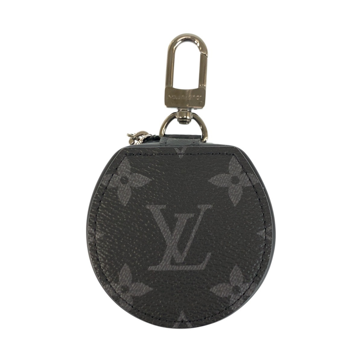 美品 LOUIS VUITTON ルイヴィトン モノグラムエクリプス エテュイ ブラック 黒 グレー PVC イヤホンケース AirPods ケース 601156 【中古】