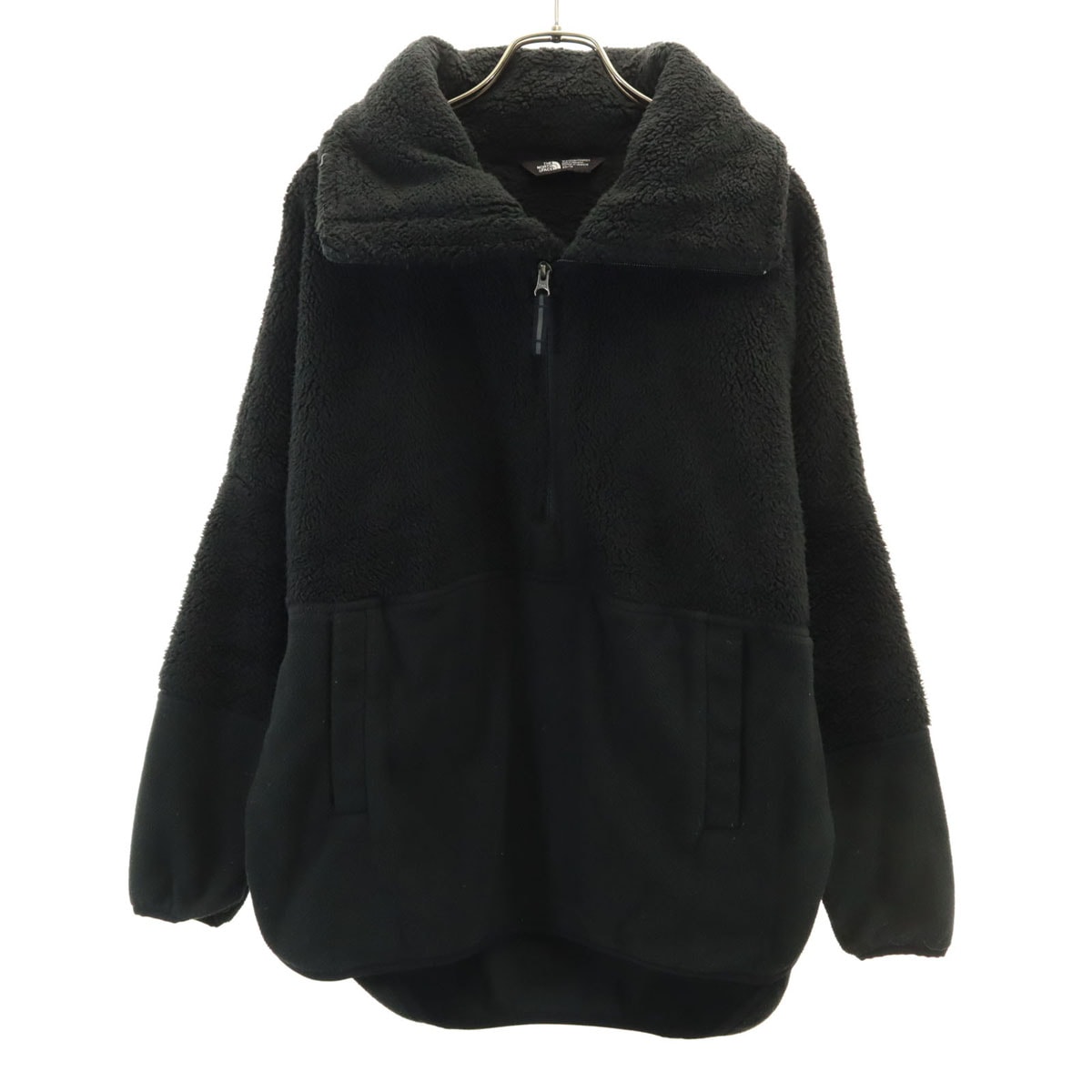 THE NORTH FACE ノースフェイス ハーフジップ ボア フリースジャケット XS ブラック アウトドア NF0A3RT9 プルオーバー