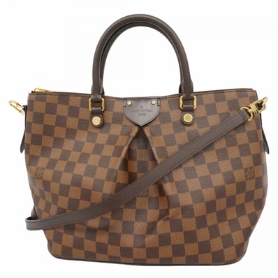 ★最終価格【6db1401】ルイヴィトン トートバッグ ダミエ シエナMM N41546 エベヌ 2wayバッグ【中古】レディース