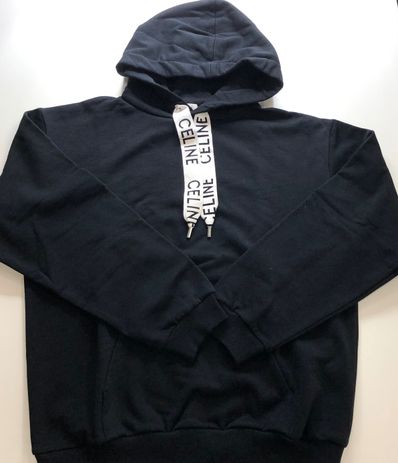 CELINE Loose Celine Sweatshirt / Cotton Fleece "Black"