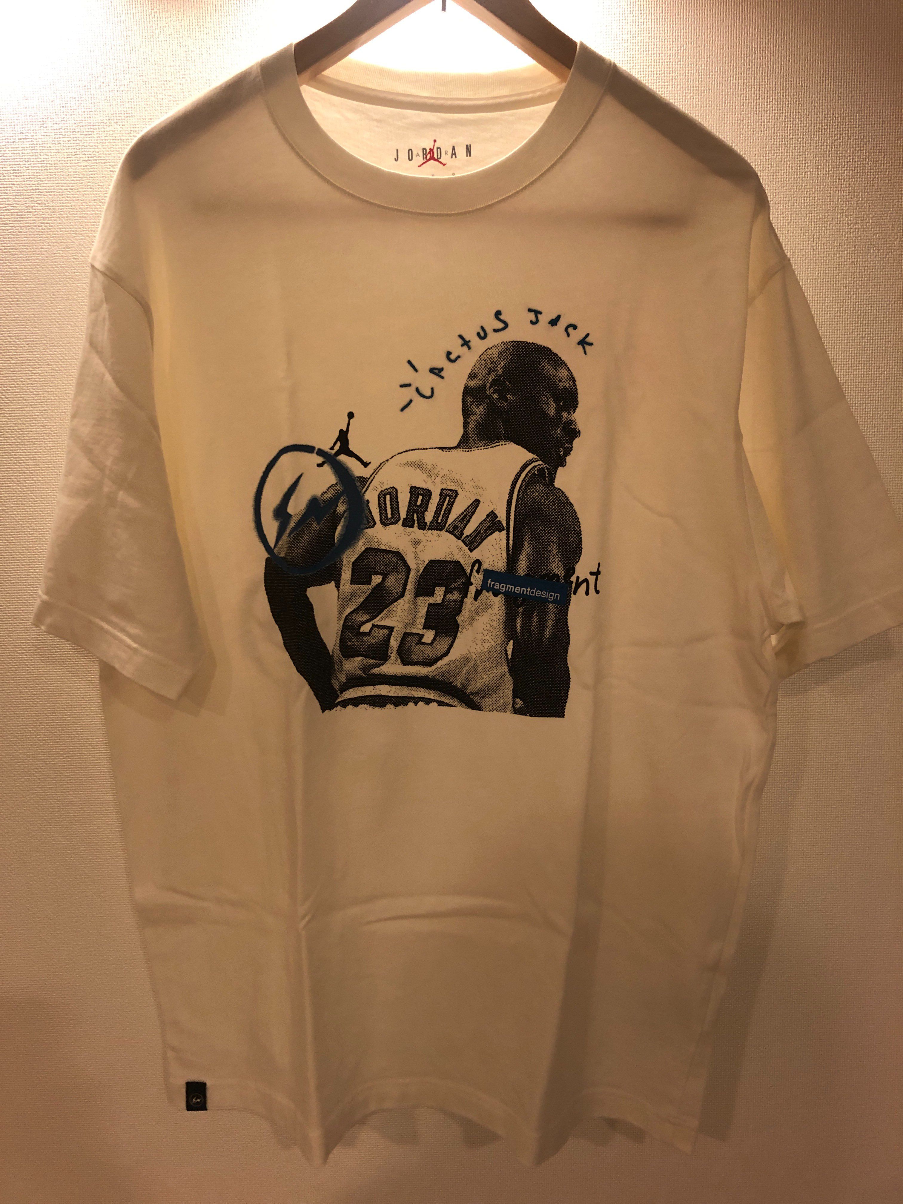 Air Jordan Travis Scott Fragment Tee "White"