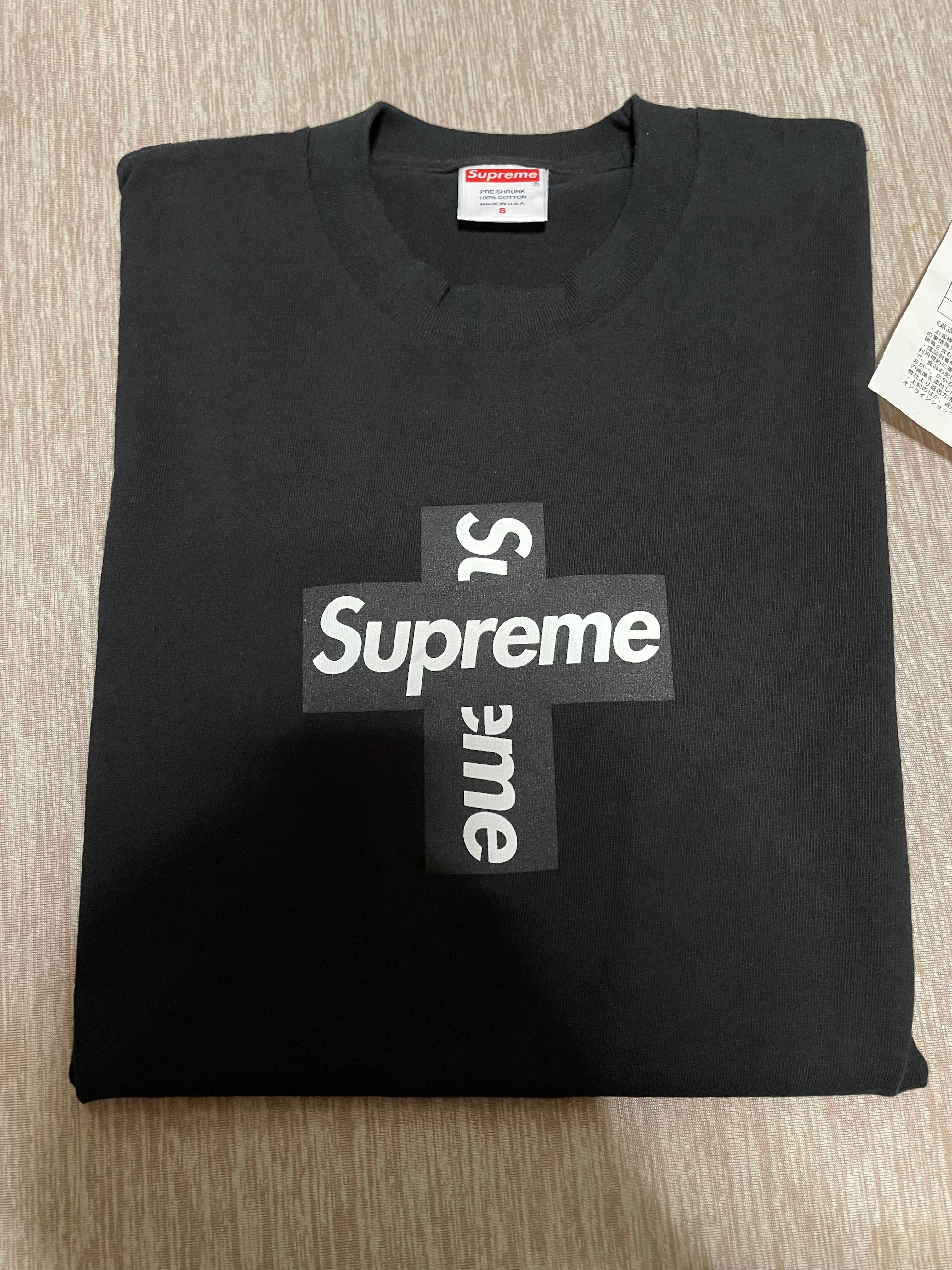 Supreme Cross Box Logo Tee "Black"