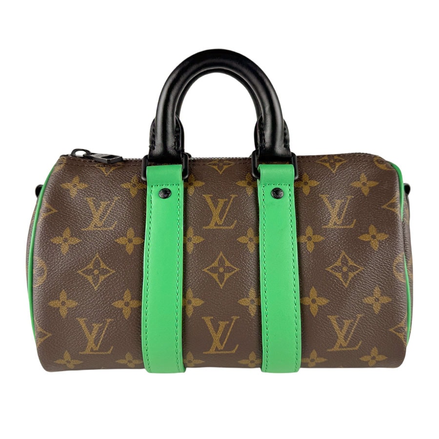ルイ ヴィトン LOUIS VUITTON ハンドバッグ ショルダーバッグ モノグラム マカサー キーポル バンドリエール 25 モノグラムキャンバス ブラウン×グリーン メンズ M46249【中古】 z8666