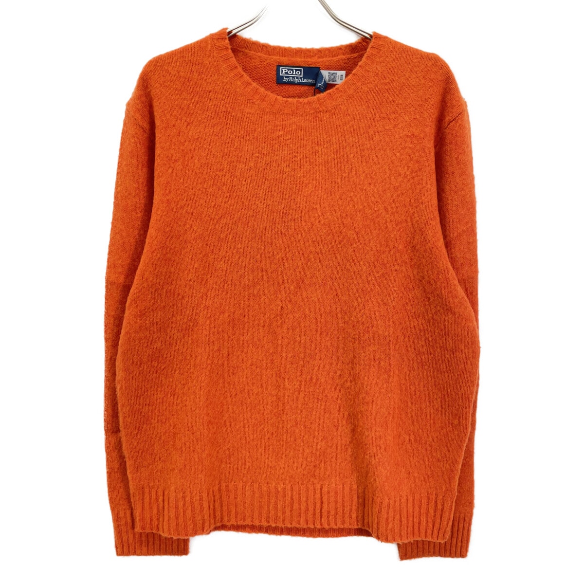 ポロ ラルフローレン オレンジ カシミヤウール Suede-Patch Wool-Cashmere Sweater XL