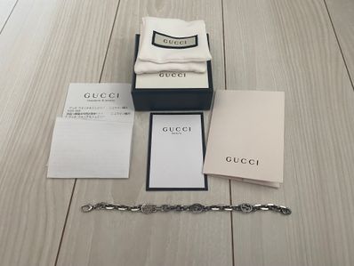GUCCI Silver Bracelet With Interlocking G