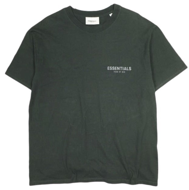 ESSENTIALS FEAR OF GOD エッセンシャルズ フィアオブゴッド リフレクターロゴTシャツ M ブラック 半袖 FOG トップス g24010