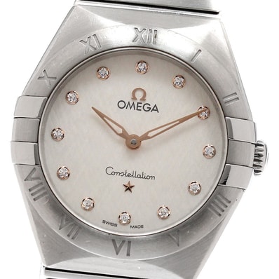 オメガ コンステレーション マンハッタン ブラッシュ レディース 【中古】