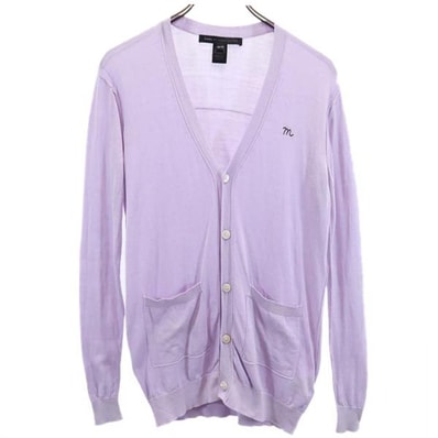 MARC BY MARC JACOBS マークバイマークジェイコブス シルクブレンド 長袖 ニット カーディガン XS パープル系