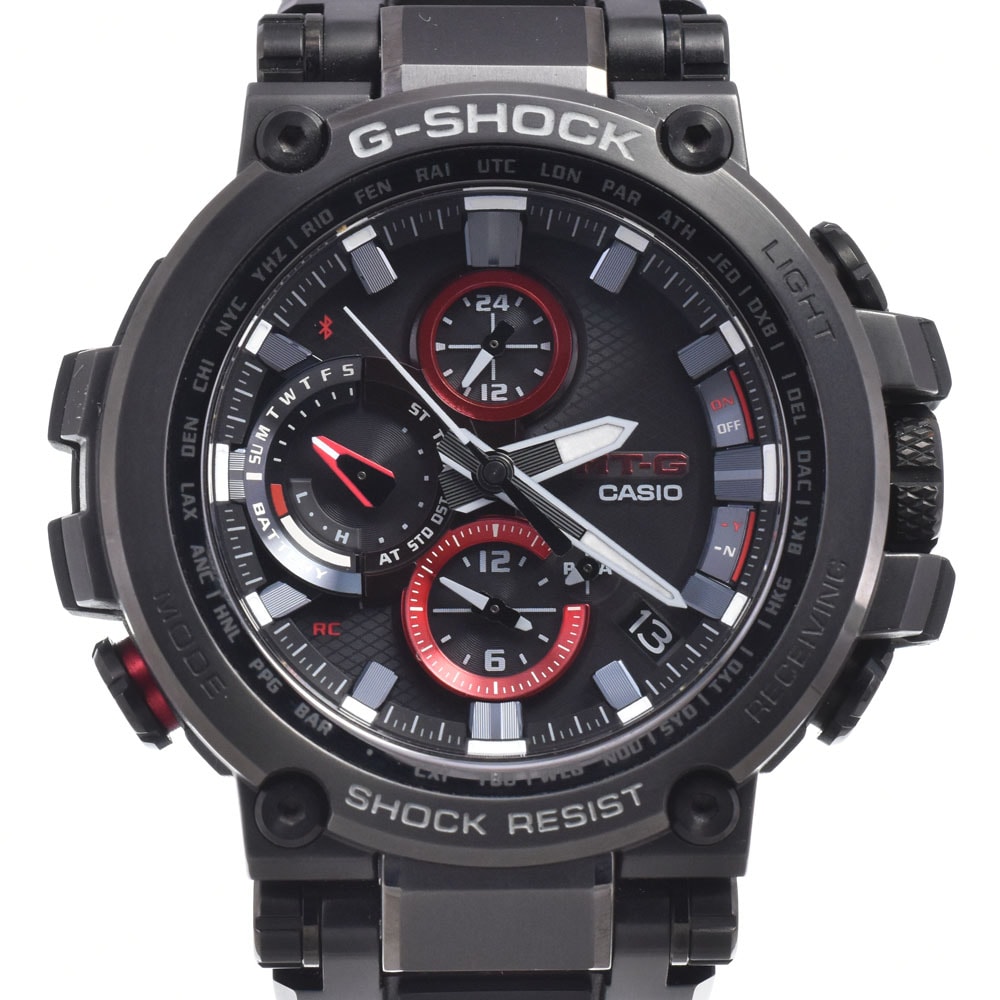 カシオ CASIO MTG-B1000B-1AJF G-SHOCK MT-G ブラック ソーラー電波 メンズ 良品 箱・保証書付き 腕時計 M#150816