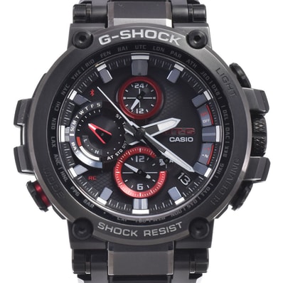 カシオ CASIO MTG-B1000B-1AJF G-SHOCK MT-G ブラック ソーラー電波 メンズ 良品 箱・保証書付き 腕時計 M#150816