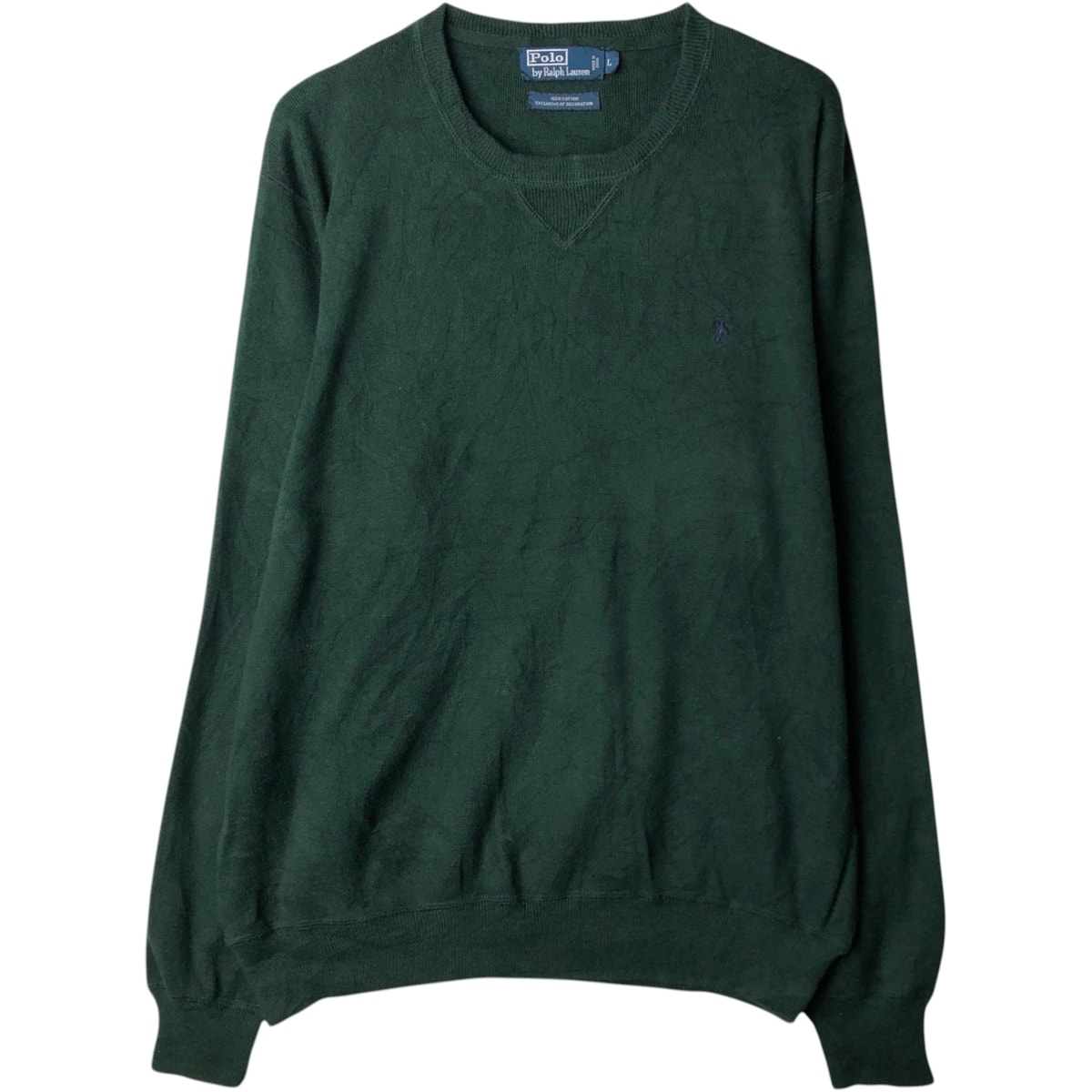 古着 ラルフローレン Ralph Lauren POLO by Ralph Lauren コットンニットセーター メンズL相当/eaa627481