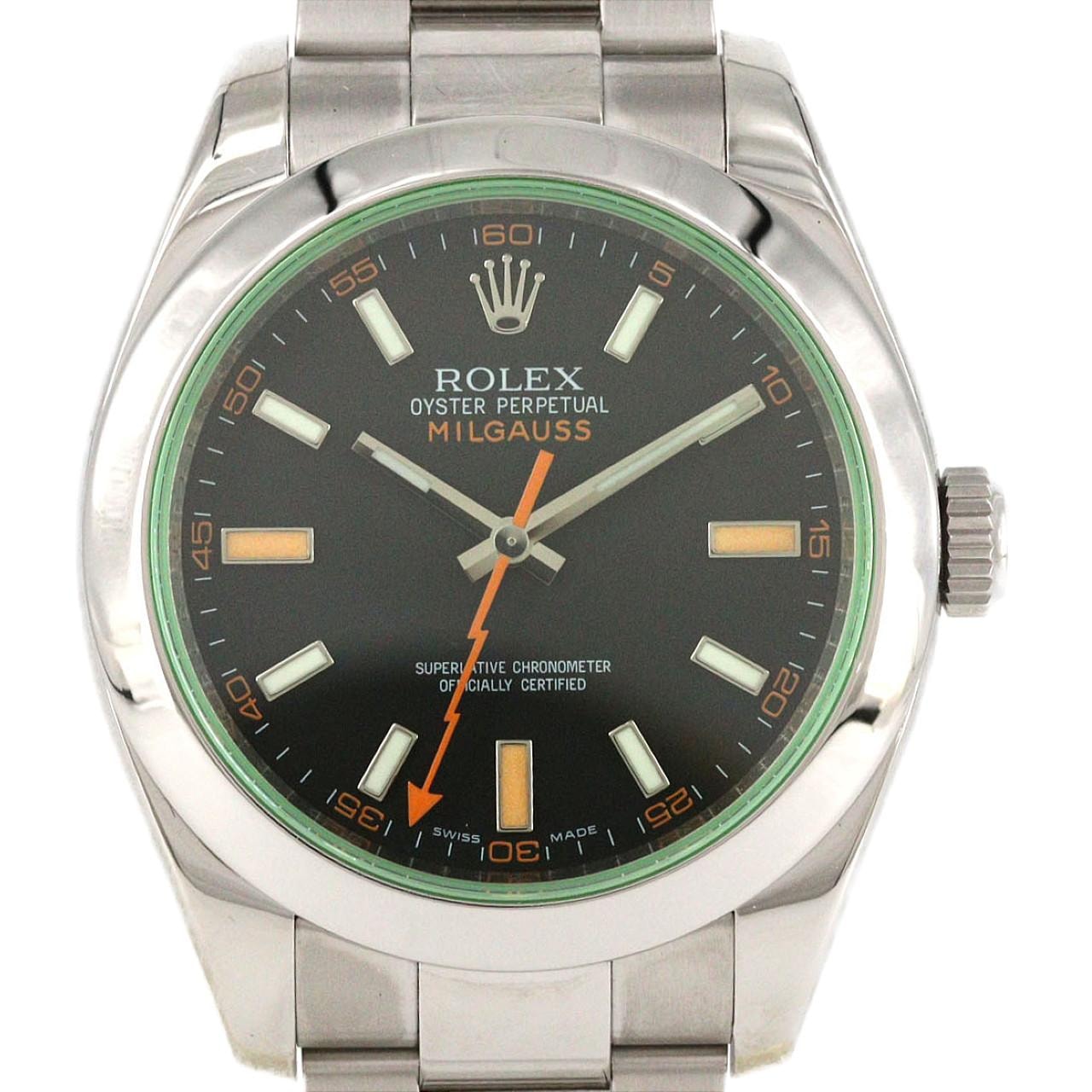 ロレックス ミルガウス 116400GV SS 自動巻 V番