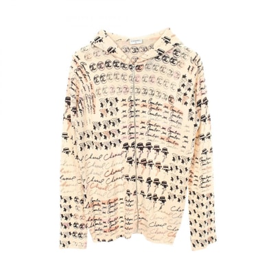 シャネル CHANEL ココマーク パーカー 衣料品 トップス カシミヤ レディース ベージュ系 / ブラック系 / マルチカラー 【中古】