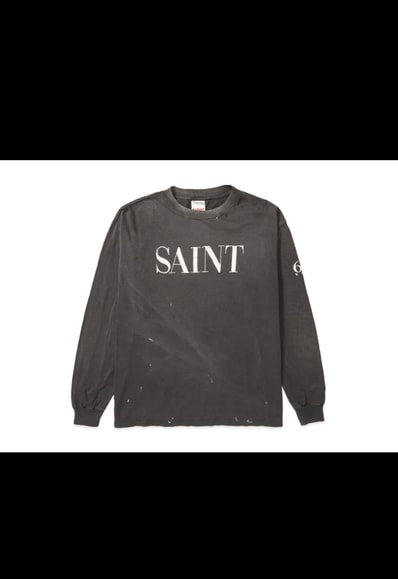 Saint Mxxxxxx LS T-Shirt Saint 666 "Black"