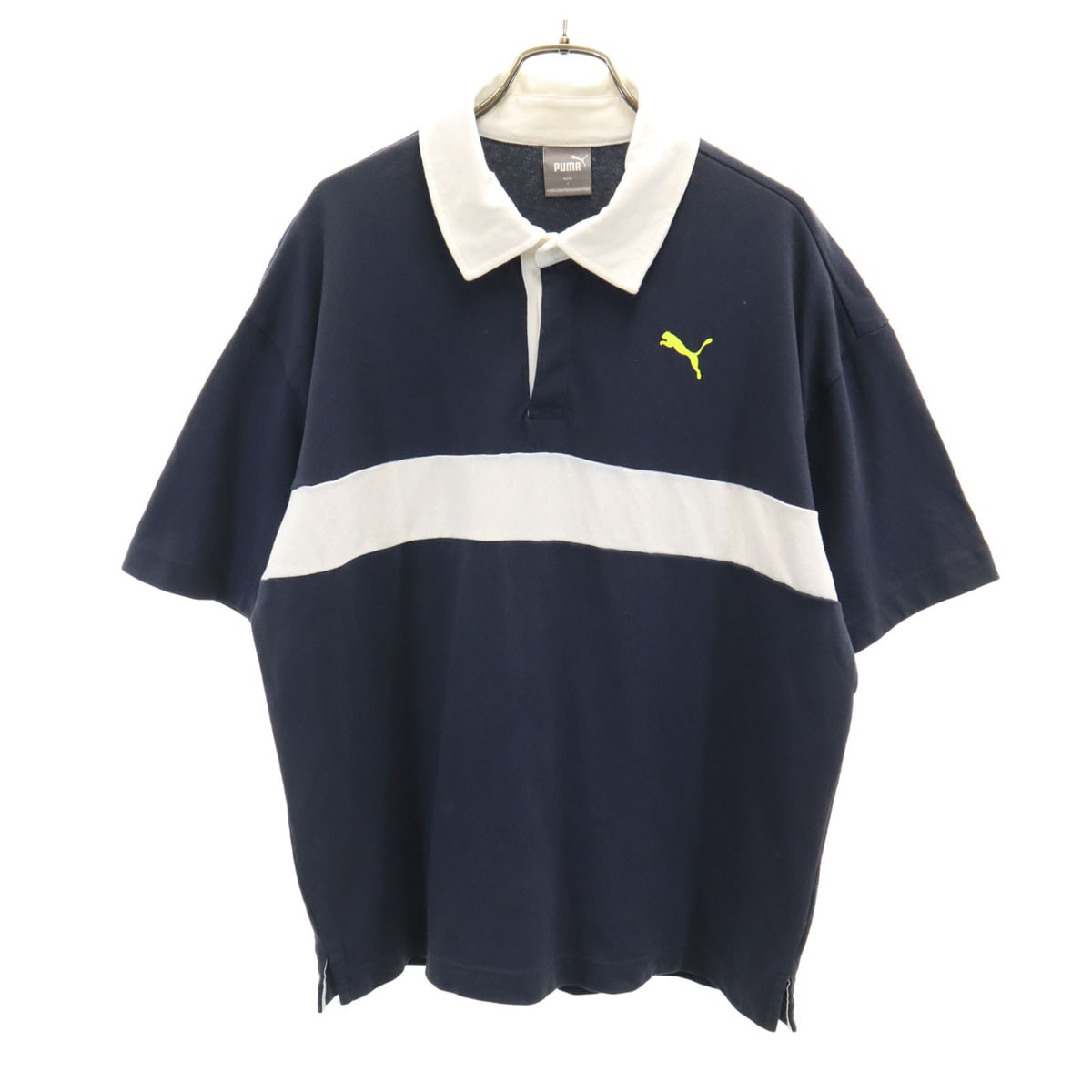 PUMA プーマ 半袖 ポロシャツ S ネイビー系