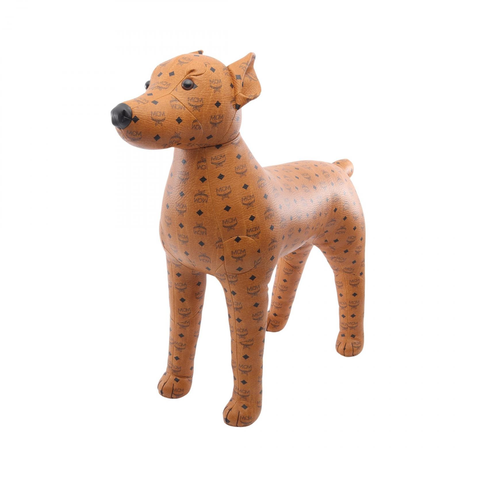 エム・シー・エム MCM ドッグ アクセサリー PVCコーティングキャンバス メンズ レディース ブラウン系 / ブラック系 MYZ2SVD01CO001 【中古】