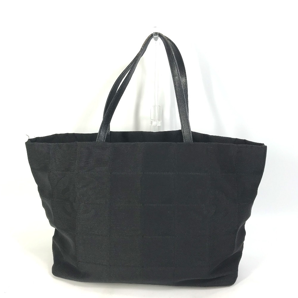 シャネル CHANEL ココマーク A15991 ニュートラベルライン MM ハンドバッグ ショルダーバッグ 肩掛け ヴィンテージシャネル Vintage Chanel トートバッグ ナイロン/レザー ブラック