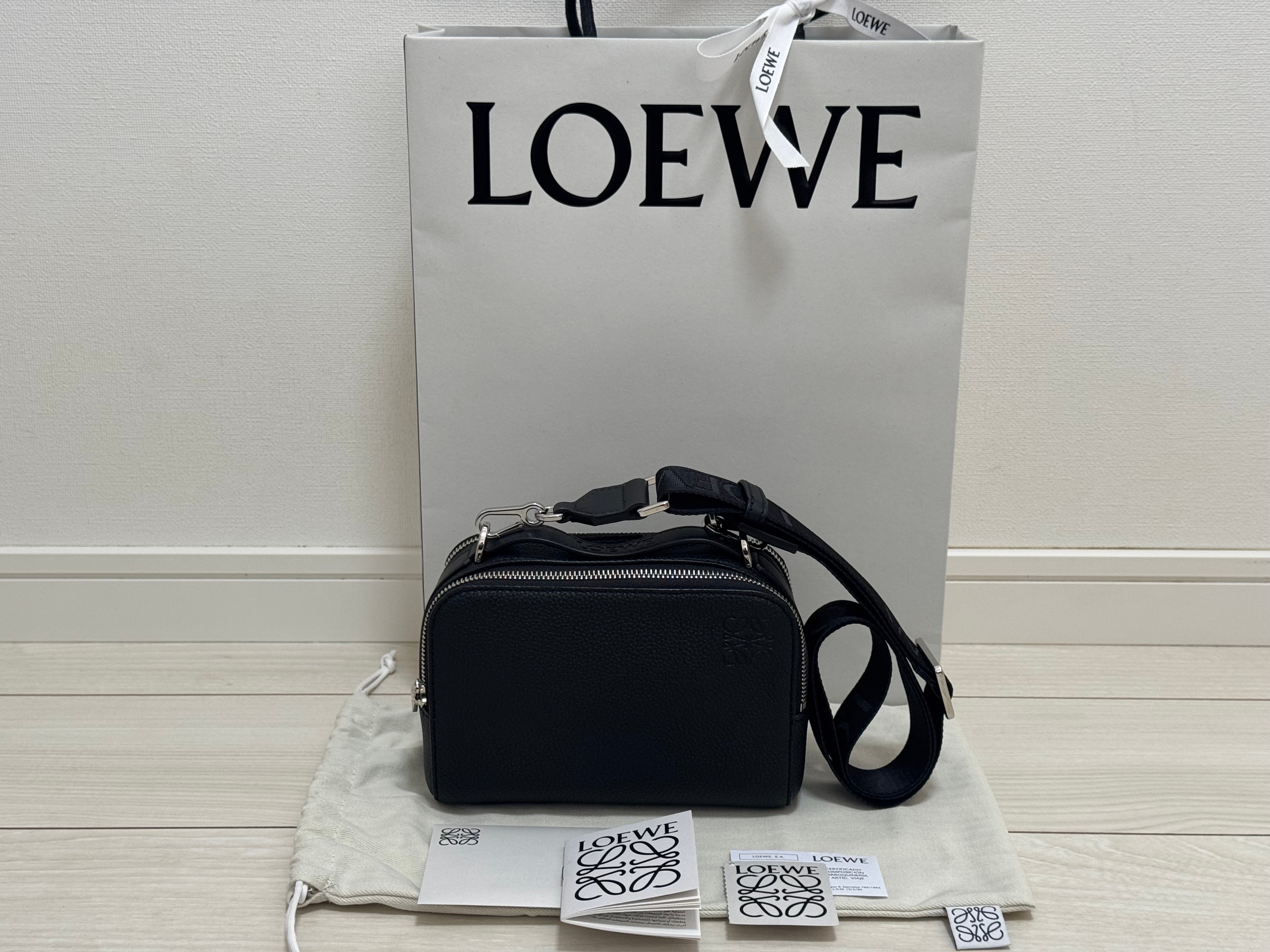 LOEWE Mini Crossbody Camera Bag "Black"