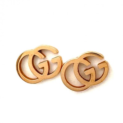 GUCCI GGランニング スタッズ ピアス K18 Au750 イタリア製 鑑定済み 正規品 グッチ