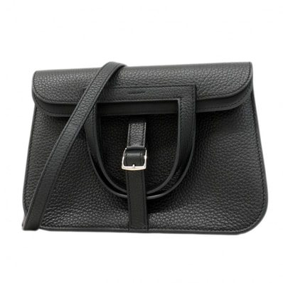 【6eb1125】エルメス ハンドバッグ アルザン25 トリヨンクレマンス ブラック シルバー金具 K刻印【中古】レディース