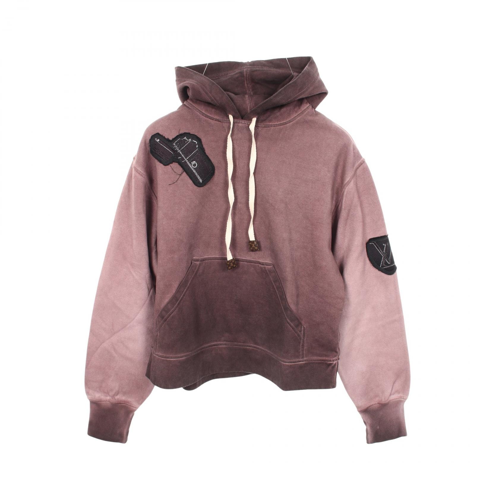 ルイ・ヴィトン LOUIS VUITTON ロゴワッペン グラデーション パーカー 衣料品 トップス コットン レディース パープル系 RW192W QQF FHKL13 【中古】