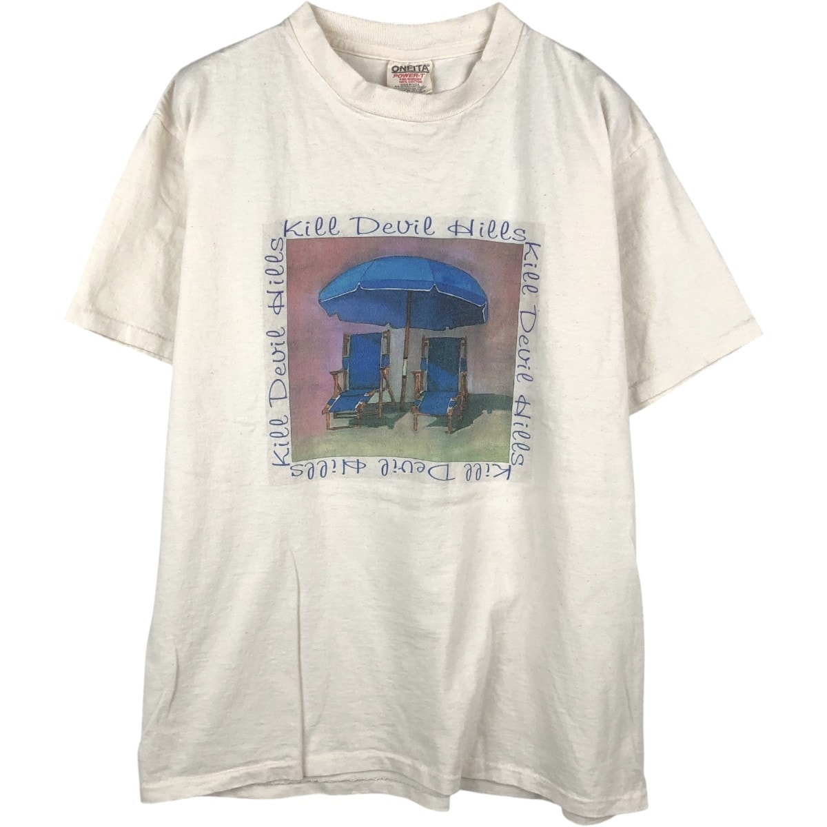 古着 90年代 オニータ ONEITA メッセージプリントTシャツ USA製 メンズL相当 ヴィンテージ/eaa667208