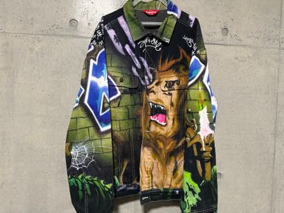 Supreme Lion's Den Denim Trucker Jacket "Multi"