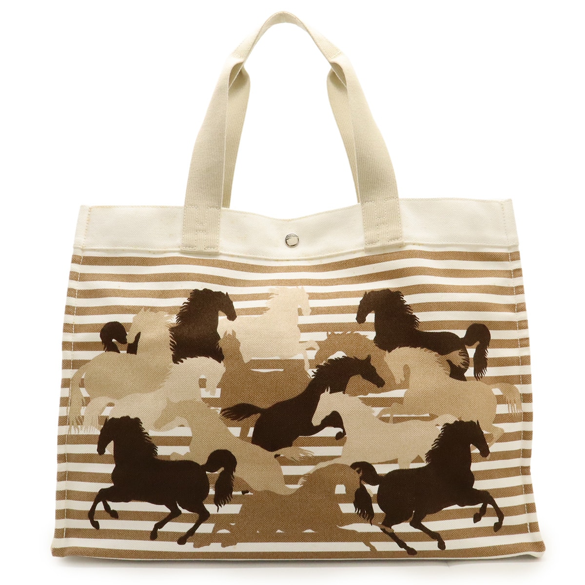 エルメスシュヴォーアンカモフラージュ トートバッグ レディース