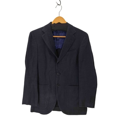 Custom tailor DRAPERS シルクリネンウール ヘリンボーン 背抜 3B テーラード ジャケット【1141749118539】