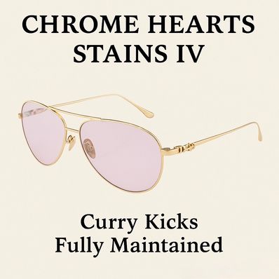 Chrome Hearts STAINS IV Eyewear "Gold/Pink Purple"