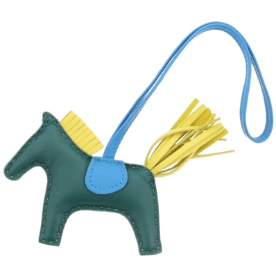 HERMES エルメス ロデオ PM チャーム チャーム アニョーミロ グリーン ブルー A刻印 レディース【中古】