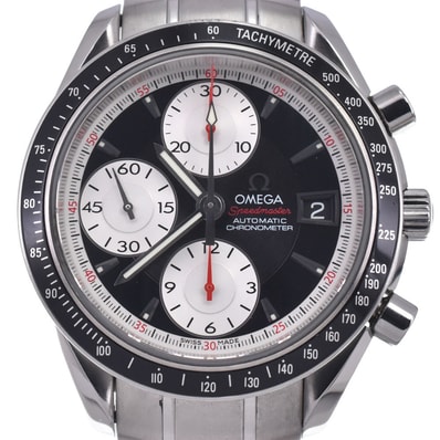オメガ OMEGA 3210.51 スピードマスター クロノグラフ ブラック 自動巻き メンズ 良品 腕時計 L#148080