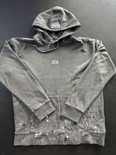 WIND AND SEA x atmos x Clarks Paint Hoodie "Gray"