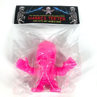 クロムハーツ CHROME HEARTS HARRIS TEETER JOE FOTI ART WORLD 2025フィギュア 日本限定 オブジェ インテリア ぬいぐるみ ドクロ 雑貨 プラスチック ネオンピンク 未使用