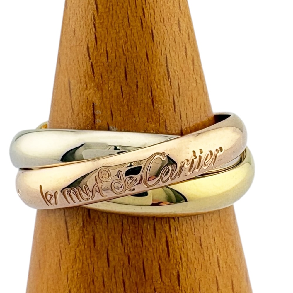 カルティエ トリニティ リング 指輪 14.5号 18金 K18イエローゴールド レディース CARTIER 中古