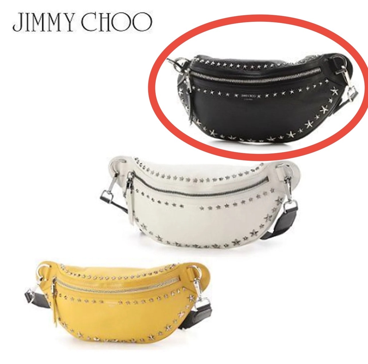 JIMMY CHOO YORK Belt Bag ボディバッグ