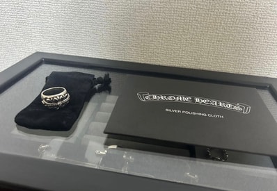 Chrome Hearts Floral Cross Pave Diamonds Ring "Silver"