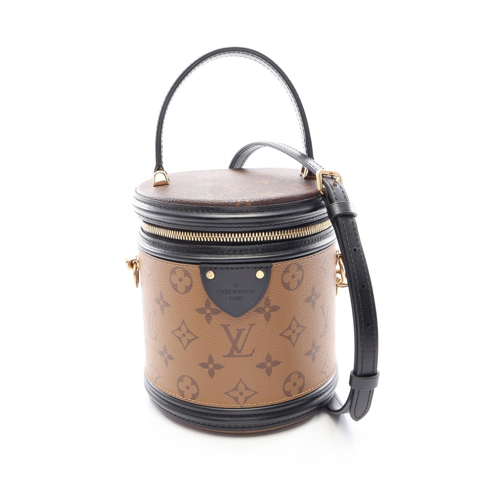 ルイ・ヴィトン LOUIS VUITTON カンヌ モノグラムリバース 2WAY ハンドバッグ バッグ PVCコーティングキャンバス レザー レディース ブラウン系 / ブラック系 M43986 【中古】