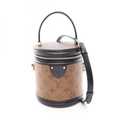ルイ・ヴィトン LOUIS VUITTON カンヌ モノグラムリバース 2WAY ハンドバッグ バッグ PVCコーティングキャンバス レザー レディース ブラウン系 / ブラック系 M43986 【中古】