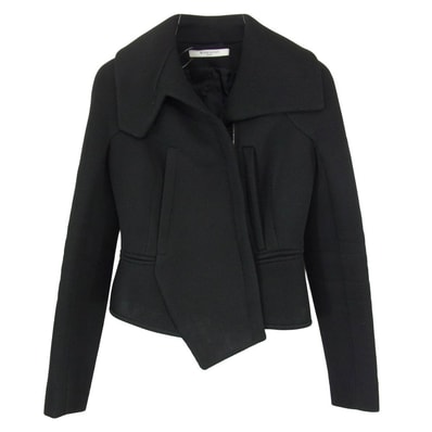 GIVENCHY ジバンシィ ジャケット メッシュ ジップアップ ショート ジャケット ブラック系 36【中古】