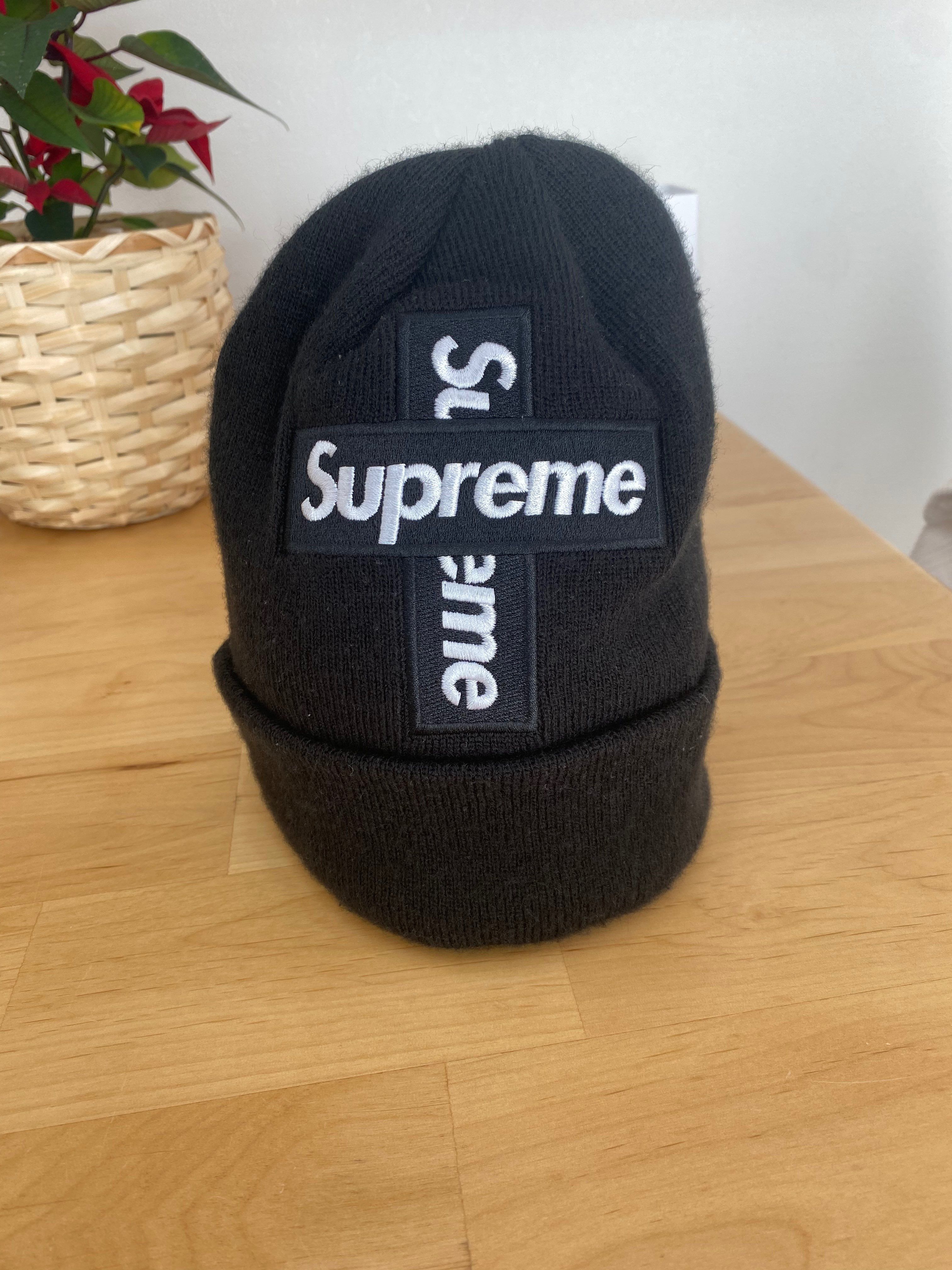 Supreme New Era® Cross Box Logo Beanie "Black"