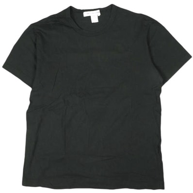COMME des GARCONS SHIRT コムデギャルソンシャツ Cotton jersey plain with logo back バックロゴコットンジャージーTシャツ S26122 L BLACK 半袖 トップス g27002