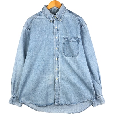 古着 90年代~ ギャップ GAP DENIM オールドギャップ 長袖 ボタンダウンデニムシャツ メンズL相当 ヴィンテージ/eaa590857